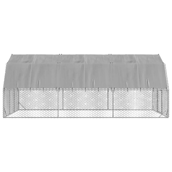 Pui de găină cu acoperiș 2,5x6x2,25 m oțel galvanizat - WALTI WALTI