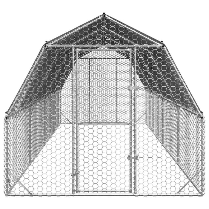 Pui de găină cu acoperiș 2,5x8x2,25 m oțel galvanizat - WALTI WALTI