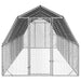 Pui de găină cu acoperiș 2,5x8x2,25 m oțel galvanizat - WALTI WALTI