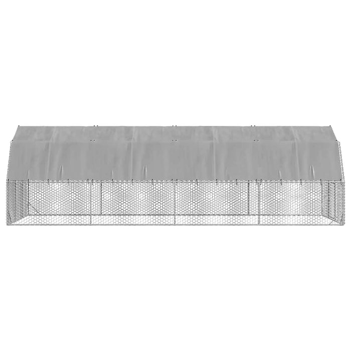 Pui de găină cu acoperiș 2,5x8x2,25 m oțel galvanizat - WALTI WALTI