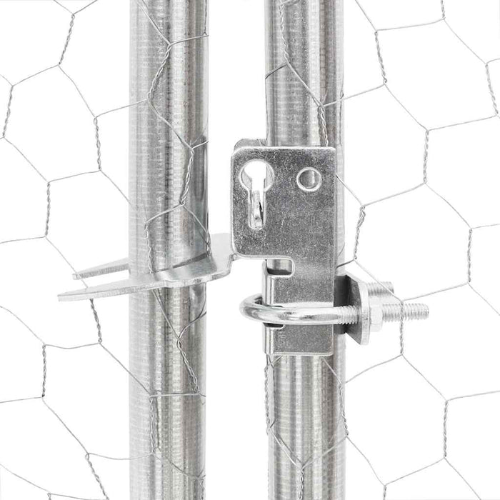 Pui de găină cu acoperiș 2,5x8x2,25 m oțel galvanizat - WALTI WALTI