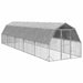 Pui de găină cu acoperiș 2,5x10x2,25 m oțel galvanizat - WALTI WALTI