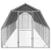 Pui de găină cu acoperiș 2,5x10x2,25 m oțel galvanizat - WALTI WALTI