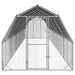 Pui de găină cu acoperiș 2,5x12x2,25 m oțel galvanizat - WALTI WALTI