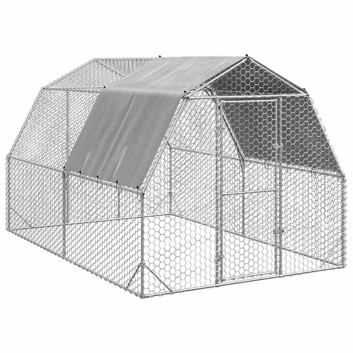Pui de găină cu acoperiș 2,5x4x2,25 m oțel galvanizat - WALTI WALTI