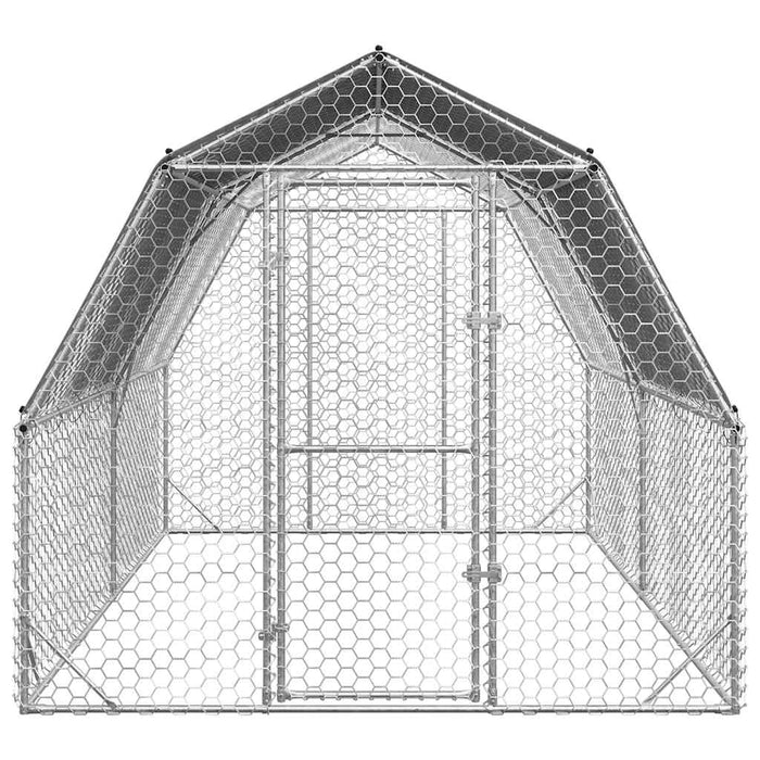 Pui de găină cu acoperiș 2,5x4x2,25 m oțel galvanizat - WALTI WALTI