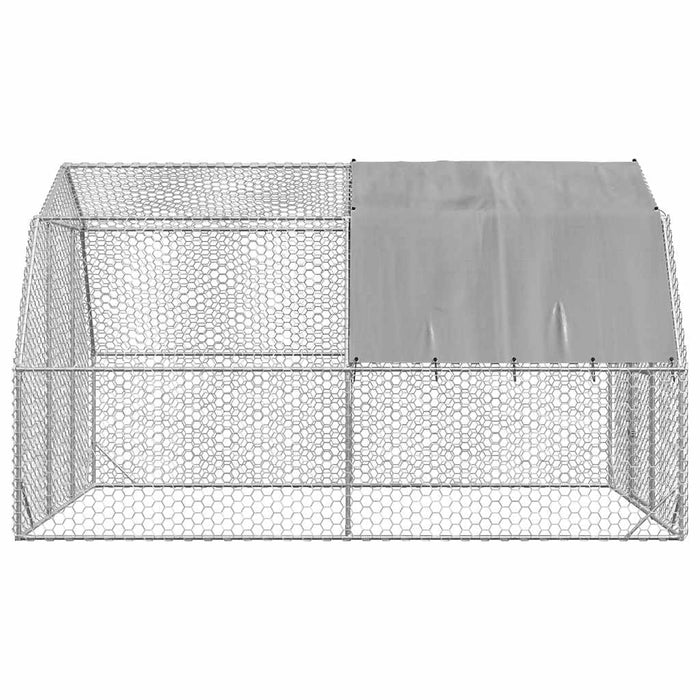 Pui de găină cu acoperiș 2,5x4x2,25 m oțel galvanizat - WALTI WALTI