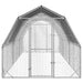 Pui de găină cu acoperiș 2,5x6x2,25 m oțel galvanizat - WALTI WALTI