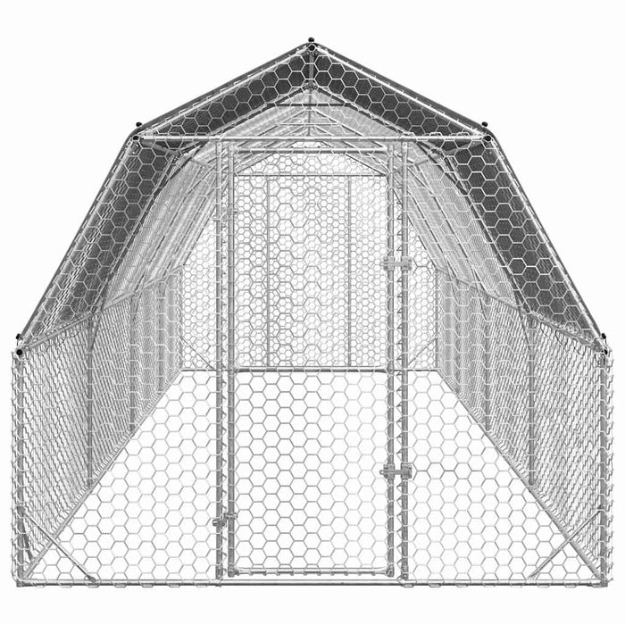 Pui de găină cu acoperiș 2,5x8x2,25 m oțel galvanizat - WALTI WALTI
