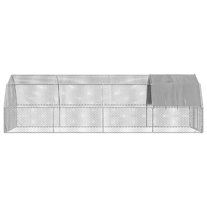 Pui de găină cu acoperiș 2,5x8x2,25 m oțel galvanizat - WALTI WALTI