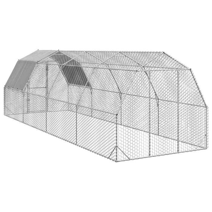 Pui de găină cu acoperiș 2,5x8x2,25 m oțel galvanizat - WALTI WALTI