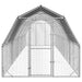 Pui de găină cu acoperiș 2,5x10x2,25 m oțel galvanizat - WALTI WALTI