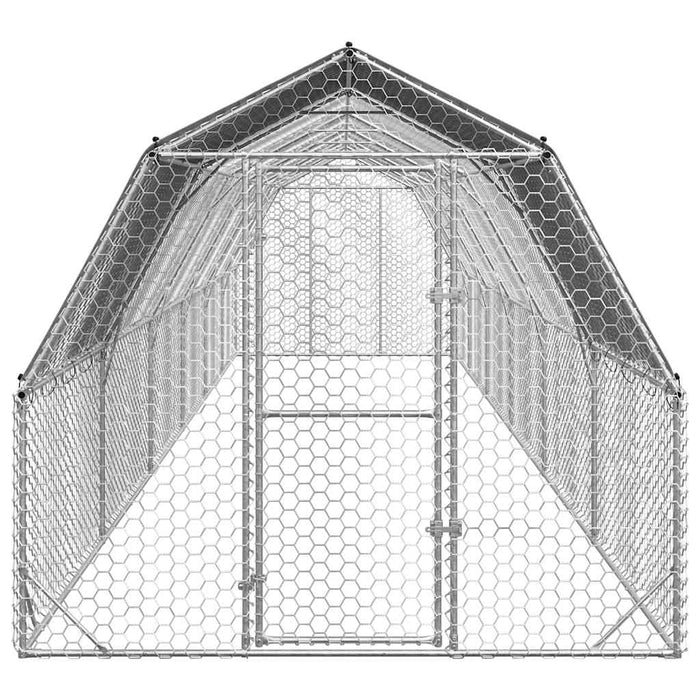 Pui de găină cu acoperiș 2,5x12x2,25 m oțel galvanizat - WALTI WALTI