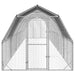 Pui de găină cu acoperiș 2,5x12x2,25 m oțel galvanizat - WALTI WALTI