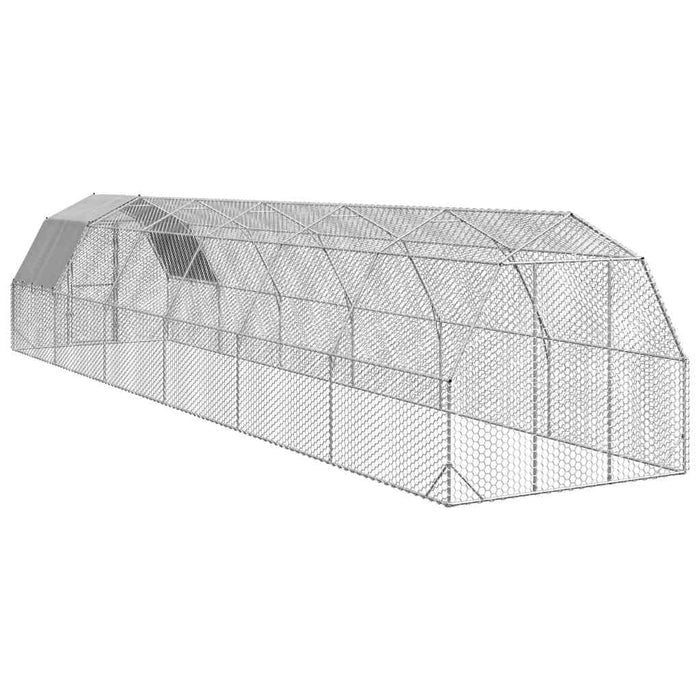 Pui de găină cu acoperiș 2,5x12x2,25 m oțel galvanizat - WALTI WALTI