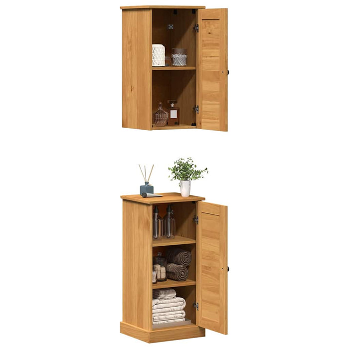 Set de mobilier pentru baie cu raft 2 pcs Marou și Marou miere - WALTI WALTI