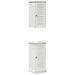Set de mobilier pentru baie cu raft cu depozitare cu ușă 2 pcs alb antichizat - WALTI WALTI
