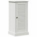 Set de mobilier pentru baie cu raft cu depozitare cu ușă 2 pcs alb antichizat - WALTI WALTI