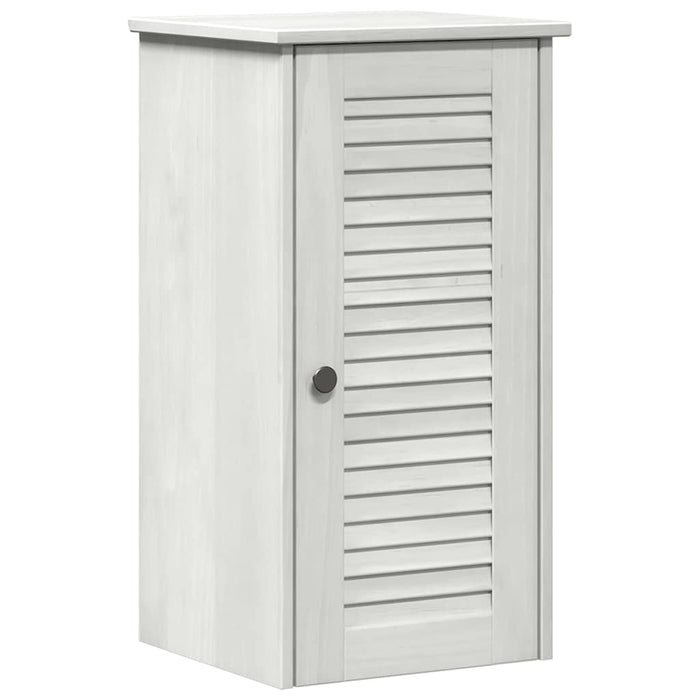 Set de mobilier pentru baie cu raft cu depozitare cu ușă 2 pcs alb antichizat - WALTI WALTI