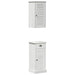 Set de mobilier pentru baie 2 pcs Maro și alb 37 x 34 x 80 cm - WALTI WALTI