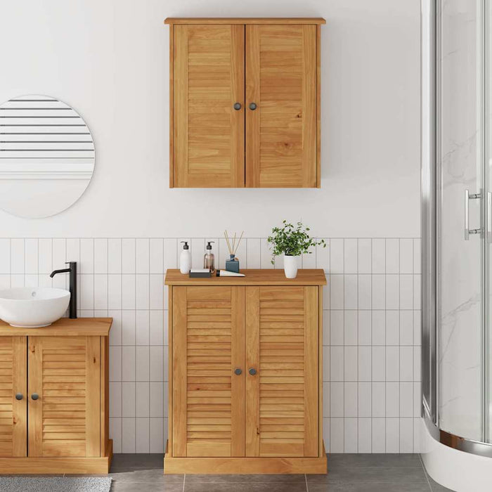 Set de mobilier pentru baie 2 pcs Maro 67.5 x 34 x 80 cm - WALTI WALTI