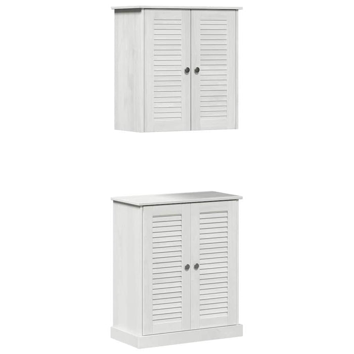 Set de mobilier pentru baie 2 pcs Maro 67.5 x 34 x 80 cm - WALTI WALTI
