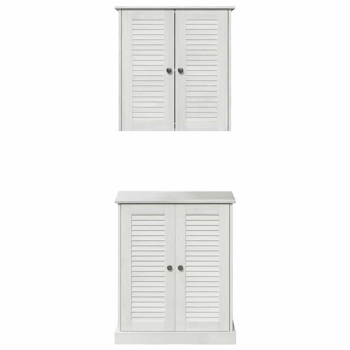Set de mobilier pentru baie 2 pcs Maro 67.5 x 34 x 80 cm - WALTI WALTI