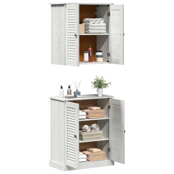 Set de mobilier pentru baie 2 pcs Maro 67.5 x 34 x 80 cm - WALTI WALTI