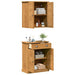 Set de mobilier pentru baie 2 pcs Maro 67.5 x 34 x 80 cm - WALTI WALTI
