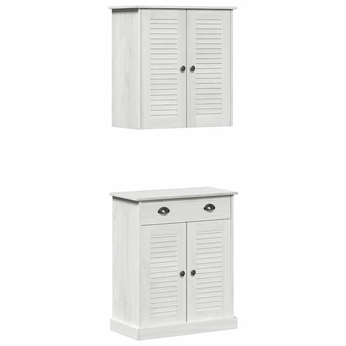 Set de mobilier pentru baie 2 pcs Maro 67.5 x 34 x 80 cm - WALTI WALTI