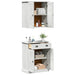Set de mobilier pentru baie 2 pcs Maro 67.5 x 34 x 80 cm - WALTI WALTI