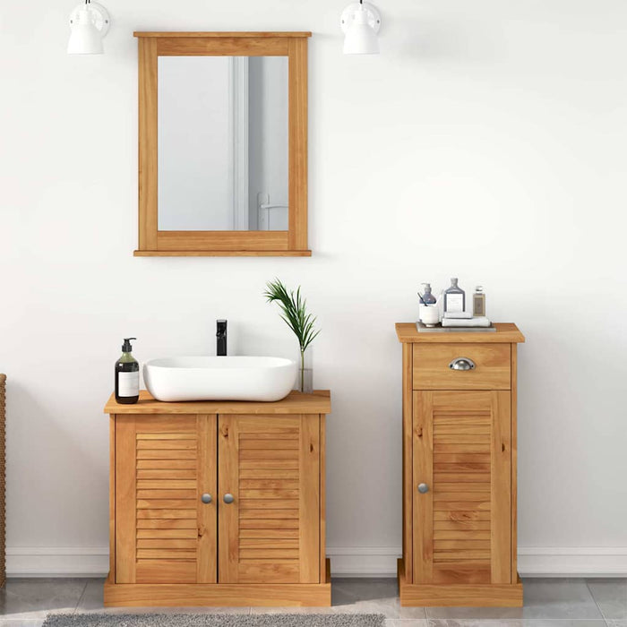 Set de mobilier pentru baie VIGO 3 buc. Maro miere WALTI