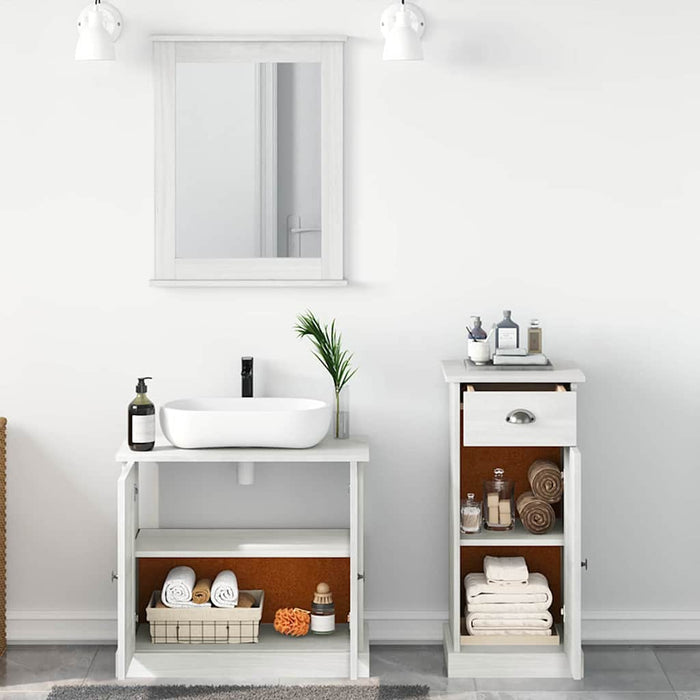 Set de mobilier pentru baie 3 pcs Maro 37 x 34 x 80 cm - WALTI WALTI