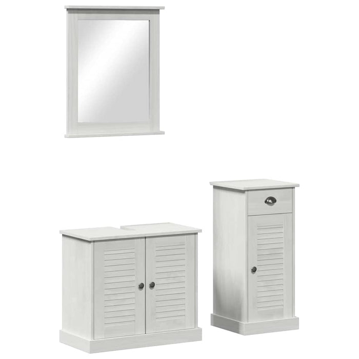 Set de mobilier pentru baie 3 pcs Maro 37 x 34 x 80 cm - WALTI WALTI
