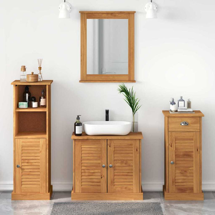 Set de mobilier pentru baie VIGO 4 buc. Maro miere WALTI