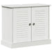 Set de mobilier pentru baie cu sertar cu raft Pe perete cu depozitare cu ușă cu oglindă 3 pcs alb antichizat - WALTI WALTI