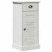 Set de mobilier pentru baie cu sertar cu raft Pe perete cu depozitare cu ușă cu oglindă 3 pcs alb antichizat - WALTI WALTI