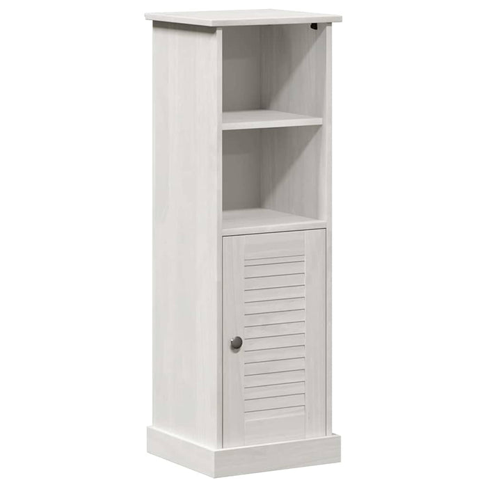 Set de mobilier pentru baie cu sertar cu raft Pe perete cu depozitare cu ușă cu oglindă 3 pcs alb antichizat - WALTI WALTI
