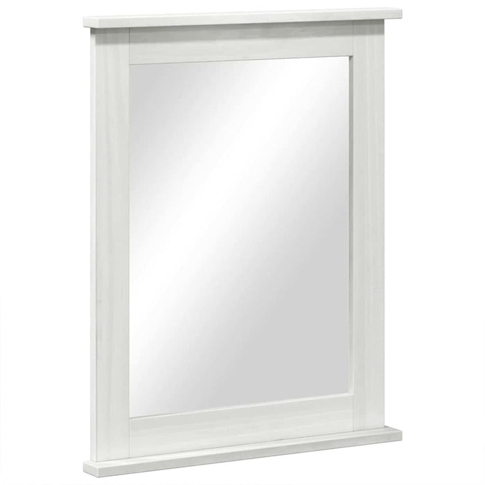 Set de mobilier pentru baie cu sertar cu raft Pe perete cu depozitare cu ușă cu oglindă 5 pcs alb antichizat - WALTI WALTI