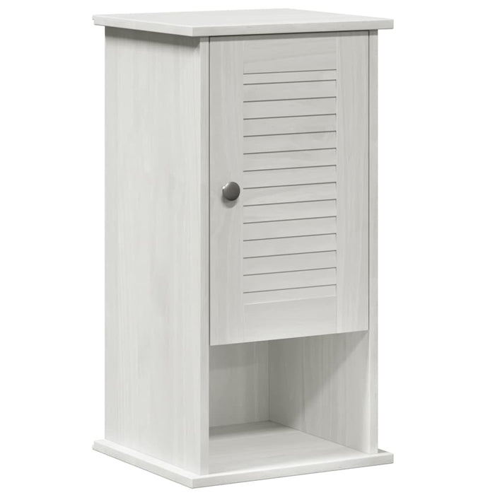 Set de mobilier pentru baie cu sertar cu raft Pe perete cu depozitare cu ușă cu oglindă 5 pcs alb antichizat - WALTI WALTI