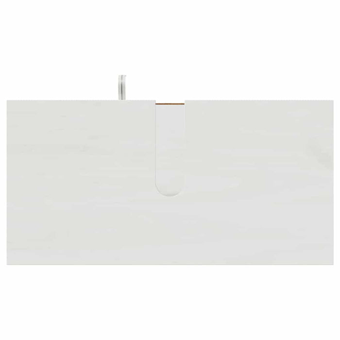 Set de mobilier pentru baie cu sertar cu raft Pe perete cu depozitare cu ușă cu oglindă 5 pcs alb antichizat - WALTI WALTI