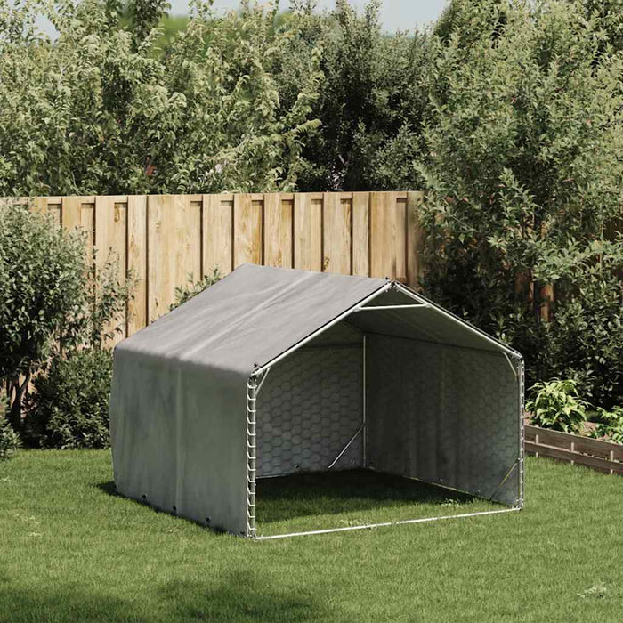 Canisa de exterior cu capac 2x2x1,5 m otel galvanizat - WALTI WALTI