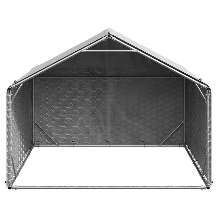 Canisa de exterior cu capac 2x2x1,5 m otel galvanizat - WALTI WALTI