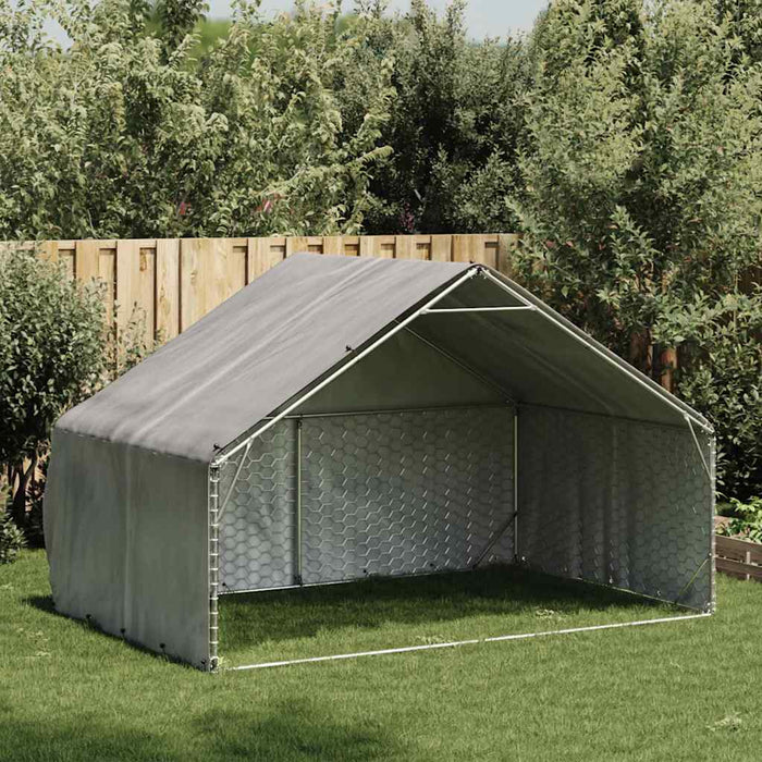 Canisa de exterior cu capac 3x2x1,9 m otel galvanizat - WALTI WALTI