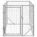 Canisa de exterior pentru caini cu usa 2x1x1 m otel galvanizat - WALTI WALTI