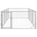 Canisa de exterior pentru caini cu usa 2x4x1 m otel galvanizat - WALTI WALTI