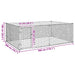 Canisa de exterior pentru caini cu usa 3x2x1 m otel galvanizat - WALTI WALTI