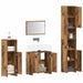 Set mobilier de baie, 4 piese, lemn vechi, lemn prelucrat - WALTI WALTI