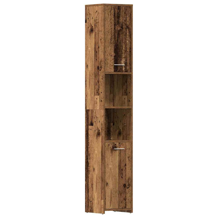 Set mobilier de baie, 4 piese, lemn vechi, lemn prelucrat - WALTI WALTI