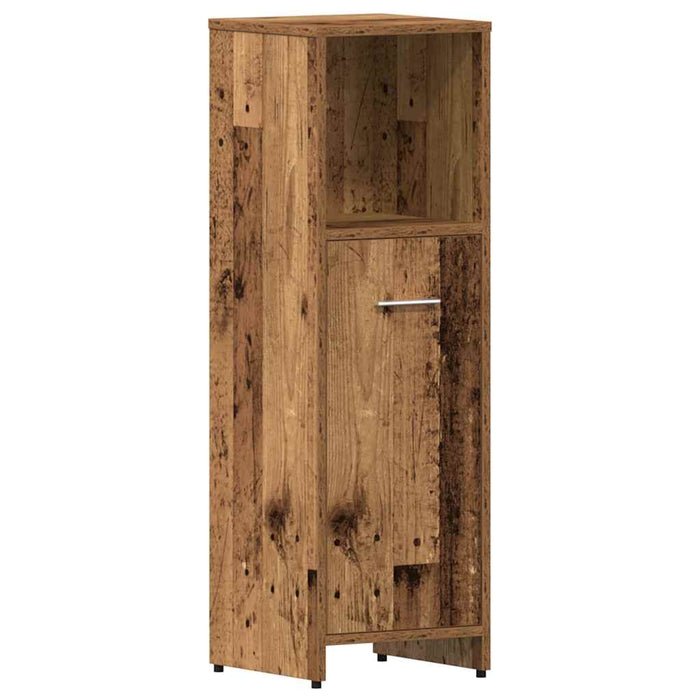 Set mobilier de baie, 4 piese, lemn vechi, lemn prelucrat - WALTI WALTI